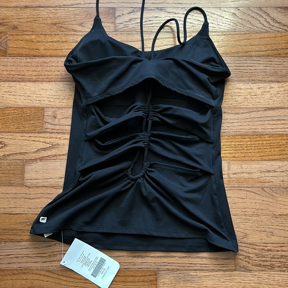 Fabletics black strap Bailey top - Picture 2 of 5